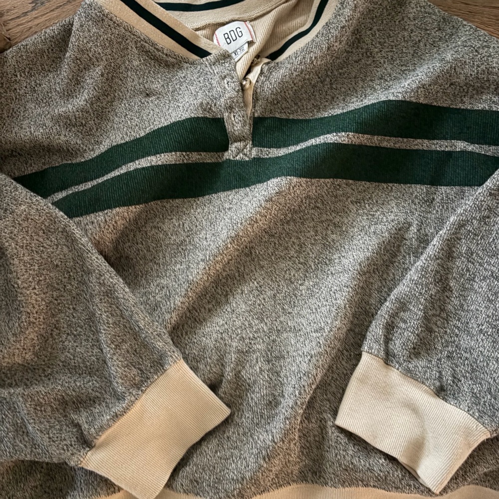 Urban outfitters BDG Tan Knit Cardigan with Button Accents